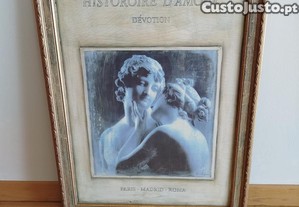 Belíssimo Quadro com Gravura
