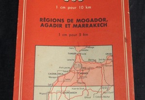Mapa 171 Michelin Marrocos Anos 50