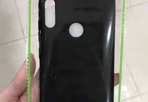 Capa de silicone preta para Huawei Y7 (2019)