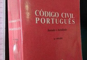 Código Civil Português Anotado - Jacinto Fernandes Rodrigues Bastos