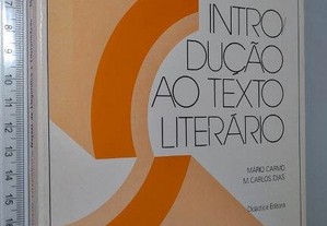 Introdução Ao Texto Literário - Mário Carmo