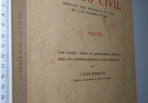Código Civil (2.a edição - 1968) - J. Dias Marques