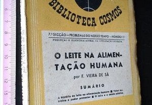 O leite na alimentação humana - F. Vieira de Sá