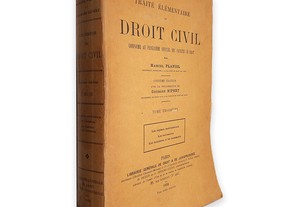 Traité Élémentaire de Droit Civil (Tome Troisième) - Marcel Planiol