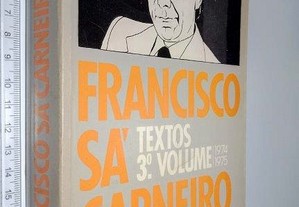 Francisco Sá Carneiro   Textos 3.º Volume -