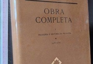 Filosofia e história da filosofia (1916-1934) - Joaquim de Carvalho