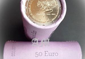 Portugal - 2 euros Rolos de moedas 100º aniversário da primeira travessia do Atlântico Sul - AM