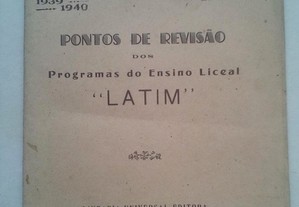 Pontos de Revisão de Latim