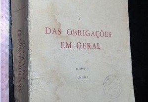 Das obrigaçõe em geral (vol.1) - João de Matos Antunes Varela