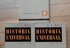 História Universal, III Volumes, de H. G. Wells