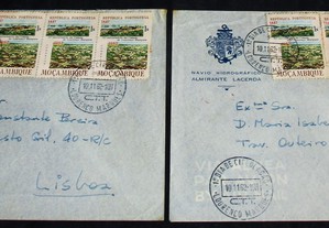 Sobrescrito de 1º Dia FDC 1962 - Envelope circulado Lourenço Marques/Lisboa