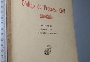Código de Processo Civil Anotado (Vol. III   1981) - Alberto dos Reis