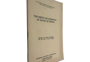 Tratamento das Queimaduras no Serviço de Urgência (Vol. XI) - Dr. Gualdino Alberto do Nascimento Ruivo