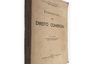 Elementos de Direito Comercial - J. Pires Cardoso