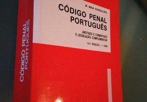 Código Penal Português Anotado e Comentado (1999) - M. Maia Gonçalves