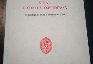 Sinal e contrato-promessa - João Calvão da Silva