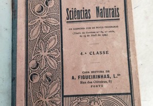 sciencias naturais 4 classe , 1929 - A.figueirinhas , rabiscado a lapis