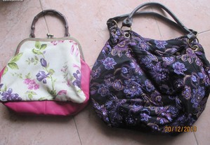 2 bolsas/sacos para senhora - vintage