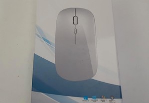 Mouse Wireless Rato s/ Fios Ultra Fino Branco Óptico Scroll 2 botões 1600dpi Novo