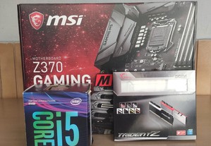 Motherboard ATX MSI Z370 Gaming M5 + Processador Intel I5 8400 + Ram CL14