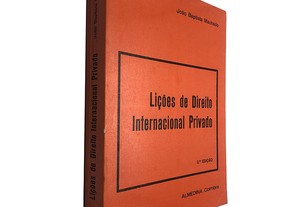 Lições de direito internacional privado (2.ª Edição - 1982) - João Baptista Machado