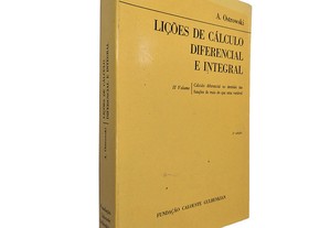 Lições de cálculo diferencial e integral (Volume II) - A. Ostrowski