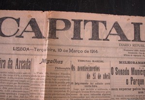 Jornal a Capital Lisboa, 3ª feira 10 de Março 1914