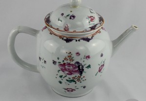 Bule Porcelana da China, decorado com flores, Qianlong, séc. XVIII