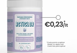 Pastilhas Acticlor - Nova geração de lixívia - 200 uni