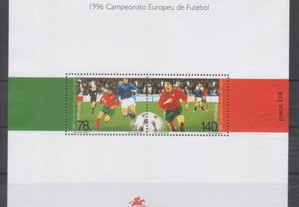 Bloco 169. 1996 / Campeonato Europeu de Futebol. UEFA-EURO 96 - ENGLAND. Novo.