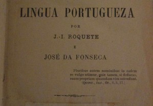 Dicionário de Synonymos- J. Roquete, José Fonseca