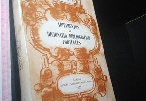 Aditamentos ao Dicionário Bibliográfico Português - Martinho A. da Fonseca