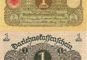 Alemanha (Rep.Weimar) - Nota de 1 Mark 1920 - nova