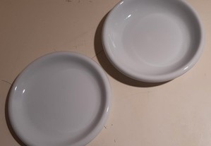 Prato Sobremesa Loiça Porcelana IKEA Branco