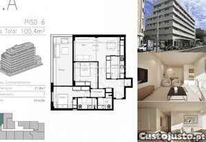 Apartamento T2 Em Matosinhos Sul