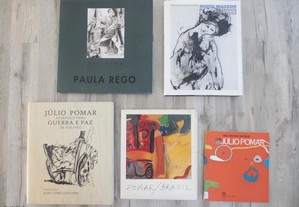 Livros Pintura Júlio Pomar, Paula Rego, Moita Macedo