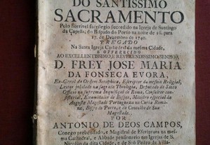 Sermão dos Desagravos do Santissimo Sacramento no Porto 1741