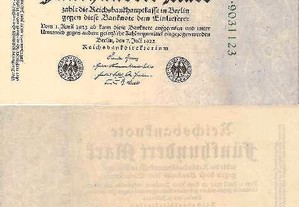 Alemanha(Rep.Weimar) -Nota de 500 Mark 1922 - bela