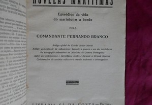 Novelas Marítimas. Comandante Fernando Branco 1929.