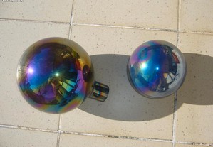 Bolas de vidro coloridas