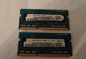 Memorias para portátil 8GB PC3 12800S