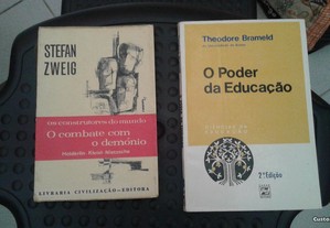 Obras de Stefan Zweig e Theodore Brameld
