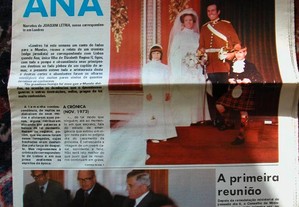 Diário Lisboa 18-11-73. Casamento Ana filha Isabel