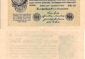 Alemanha - Nota de 20 milhões Mark 1923 - bela