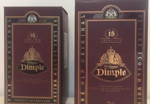 5 Whisky Dimple 12 e 15 Anos