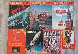 Antigas Revistas, Guias, União Soviética, Guerra Fria, Time, Jogos Olímpicos