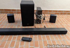 Sistema Sound bar + subwoofer LG