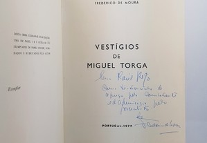 Frederico de Moura // Vestígios de Miguel Torga 1977 Dedicatória