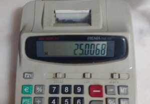 Calculadora vintage a funcionar