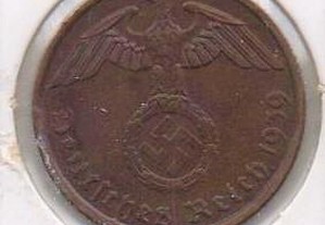 Alemanha (3º Reich) - 2 Reichspfennig 1939 A - mbc/mbc+
